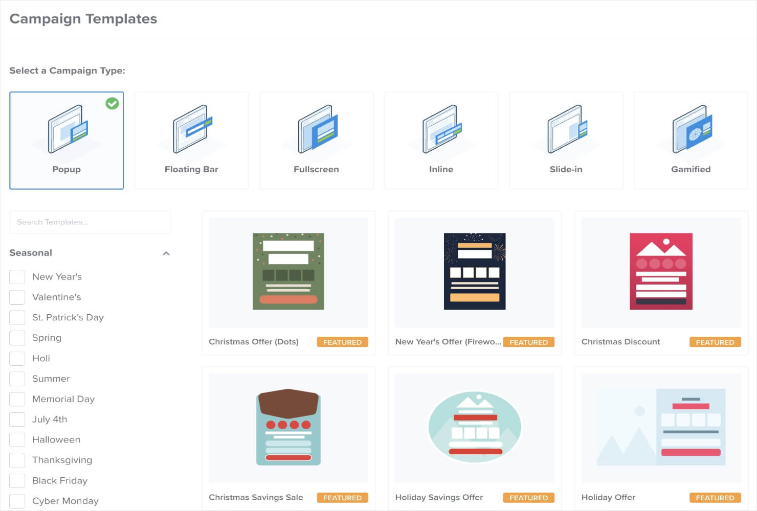 optinmonster templates